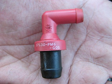 2000 Honda Insight – Cleaning the PCV valve